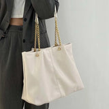 PU Leather Shoulder Bags Women Chain Underarm Totes