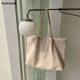 PU Leather Shoulder Bags Women Chain Underarm Totes