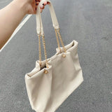 PU Leather Shoulder Bags Women Chain Underarm Totes