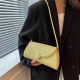 Texture Pu Leather Underarm Bag Women Handbag Shoulder Bags