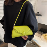 Texture Pu Leather Underarm Bag Women Handbag Shoulder Bags