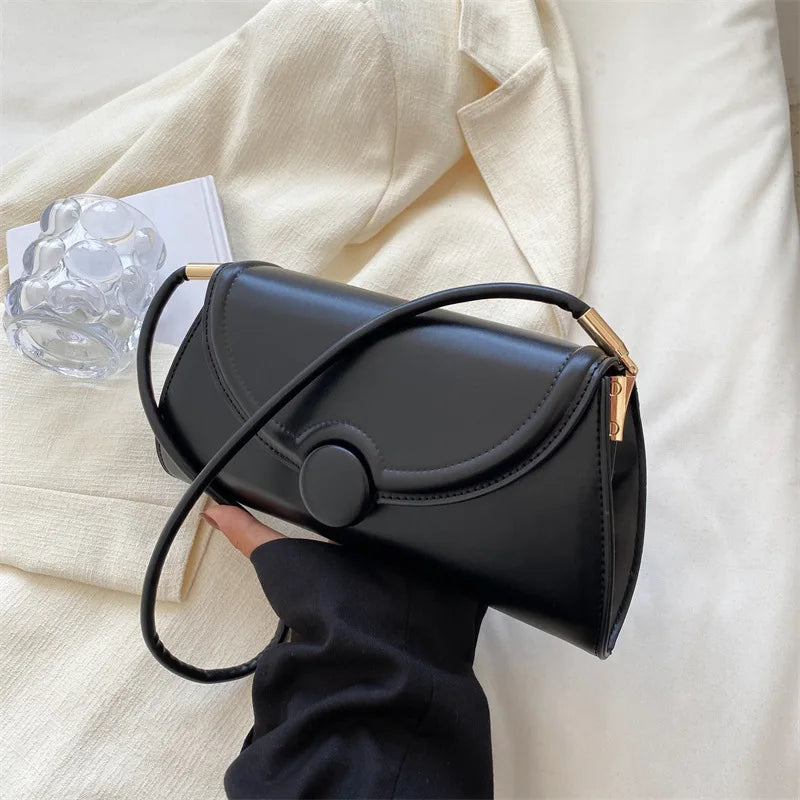 Texture Pu Leather Underarm Bag Women Handbag Shoulder Bags