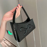 Pu Polka Dots Shoulder Bag Women Mini Chain Handbags