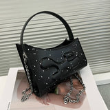 Pu Polka Dots Shoulder Bag Women Mini Chain Handbags