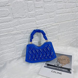 Beaded Chain Shoulder Bag Square Shape