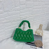 Beaded Chain Shoulder Bag Square Shape