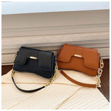 Texture Women Shoulder Bag Solid Pu Leather Handbags And Purses