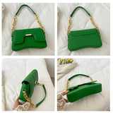 Texture Women Shoulder Bag Solid Pu Leather Handbags And Purses