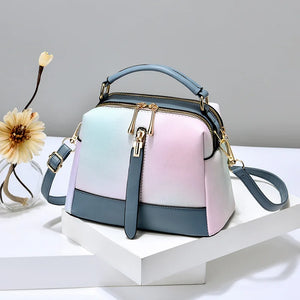 Textured Multi-Color Small Bag for Women Good Texture Niche Shoulder Messenger B
