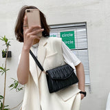 Textured Embroidered Ladies Shoulder Bag