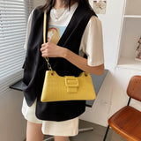Textured Women's One-shoulder Bag Stone Pattern Messenger Bag