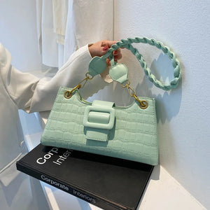 Textured Women's One-shoulder Bag Stone Pattern Messenger Bag