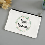 Mistress Cosmetic Bag Pencil Case Canvas Makeup Zipper Pouch
