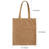 French Print Linen Shoulder Bag Handbag Storage Teacher Gift