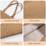 French Print Linen Shoulder Bag Handbag Storage Teacher Gift