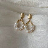 Baroque Pearl Pendant Earrings