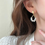 Baroque Pearl Pendant Earrings