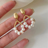 Baroque Pearl Pendant Earrings