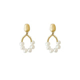 Baroque Pearl Pendant Earrings
