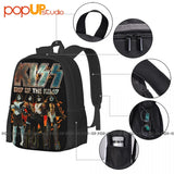Kiss End Of The Road World Backpack Large Capacity Beach Bag
