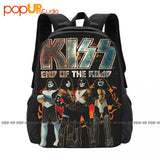 Kiss End Of The Road World Backpack Large Capacity Beach Bag