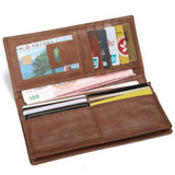Oil Wax Leather Wallet Money Clip Hand Bag Men Women LS-8859