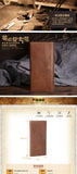Oil Wax Leather Wallet Money Clip Hand Bag Men Women LS-8859