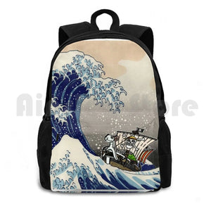 Great Wave Off Kanegawa One Piece Outdoor Hiking Backpack