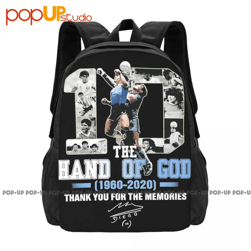 The Hand Of God Number 10 Maradona Thank You For The Memories Backpack