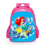 Pink Princess Little Mermaid School Bag for Girls