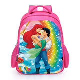 Little Mermaid Pink Princess Kids School Bag