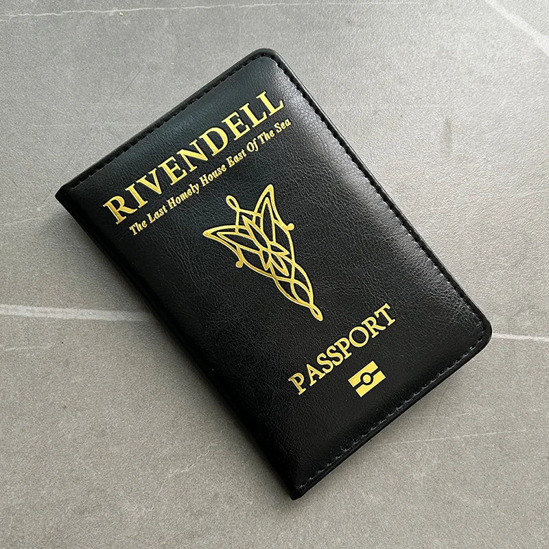 LOTR Rivendell Passport Cover Movie Travel Holder