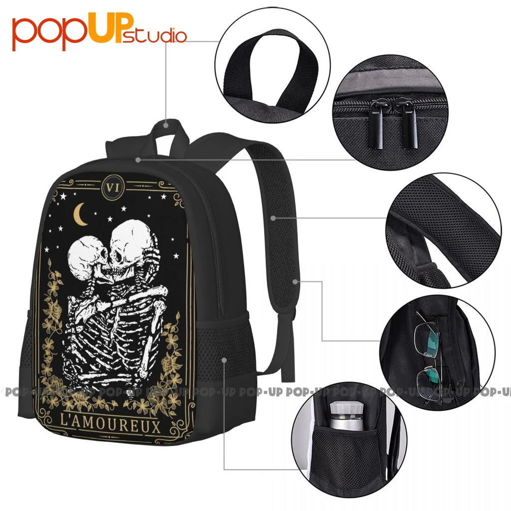 Vintage Tarot Card Occult Supernatural Valentine Backpack