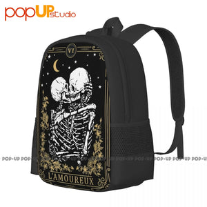 Vintage Tarot Card Valentine Backpack Bookbag for Travel