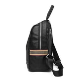Women's Leather Backpack Large Capacity School Bag for Teenage Girls