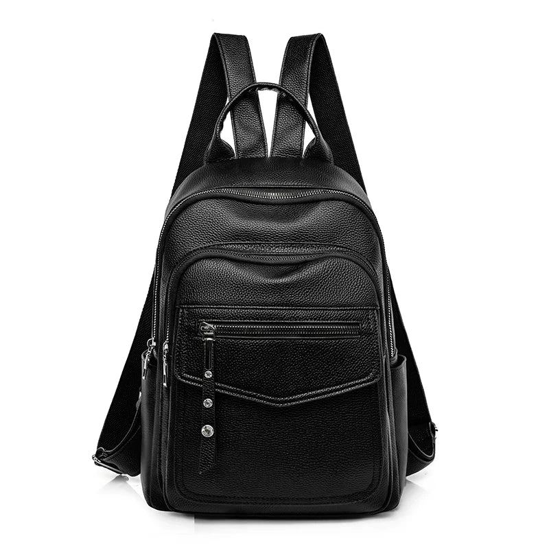 Women Leather Backpacks Shoulder Bag Female Backpack Ladies Travel Backpack