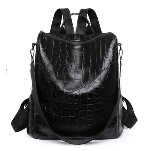 Women Anti-theft Travel Backpack Soft Leather School Bags