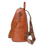 Women Anti-theft Travel Backpack Soft Leather School Bags