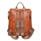 Women Anti-theft Travel Backpack Soft Leather School Bags