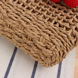 Cherry Straw Bag Seaside Beach Wild One-shoulder Woven Bag