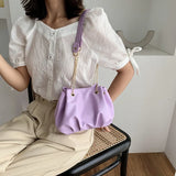 Women's Commuter Chain Armpit Bag Solid Texture Single Shoulder Bag