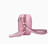 Versatile Snake Fringed Shoulder Cross-body Bag Small Square Bag