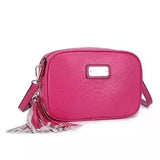 Versatile Snake Fringed Shoulder Cross-body Bag Small Square Bag