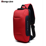 Men's Chest Pack USB Security Shoulder Bag