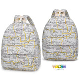 National Wind Canvas Backpack for Female Students
