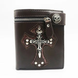 Anti-Theft Skulls Wallet with Chain