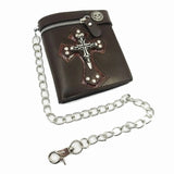 Anti-Theft Skulls Wallet with Chain