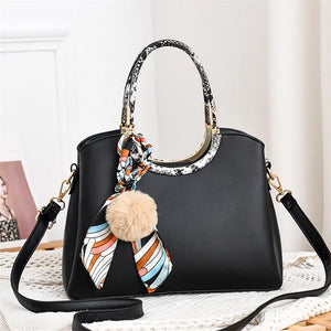 Pompoms Mom Bag Autumn Winter Handbag