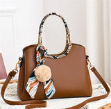 Pompoms Mom Bag Autumn Winter Handbag