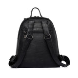 PU Women Backpack High Soft Leather School Bags For Girls